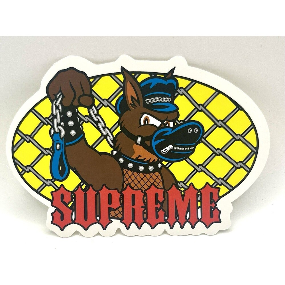 Supreme Sticker Sean Cliver Leash Dog Sticker SS26 Rare